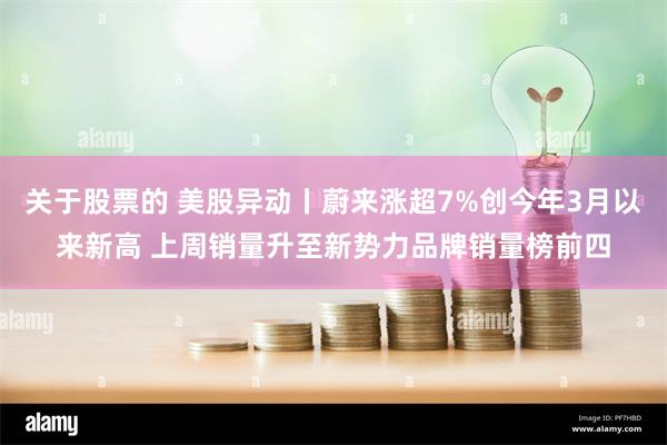 关于股票的 美股异动丨蔚来涨超7%创今年3月以来新高 上周销量升至新势力品牌销量榜前四